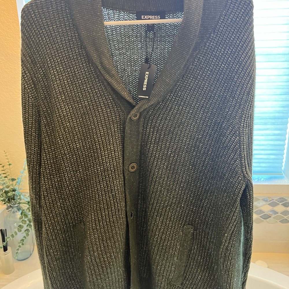 Express Men's Gray Sweater